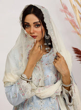 Sajni By Pakdaman Luxury Embroidered Lawn 3 Piece Stitched Suit PDF24S D-9906